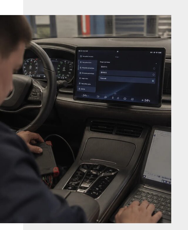 Русификация автомобиля BYD HAN для эксплуатации в Сыктывкаре